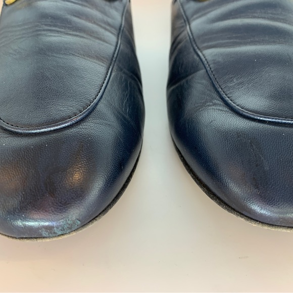 Gucci Princetown loafer mules, navy blue, size 41 1/2 - Picture 7 of 12